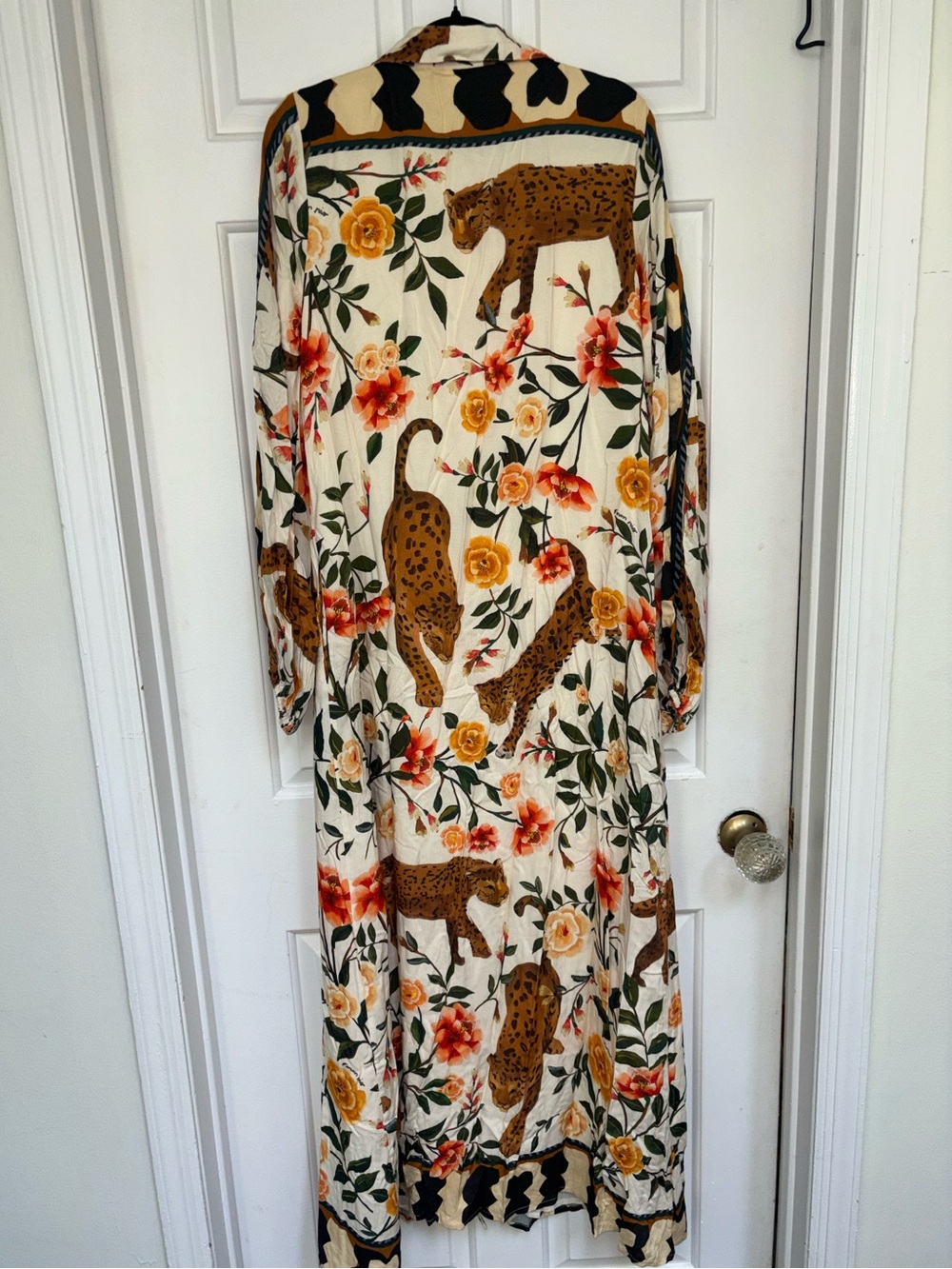 NWT retail $248 size M #Anthropologie,#FarmRio, #Reclectic. Jaguar Maxi Dress - Picture 6 of 7